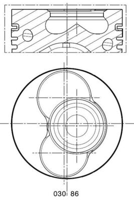 Поршень двс MAHLE/KNECHT 0308600