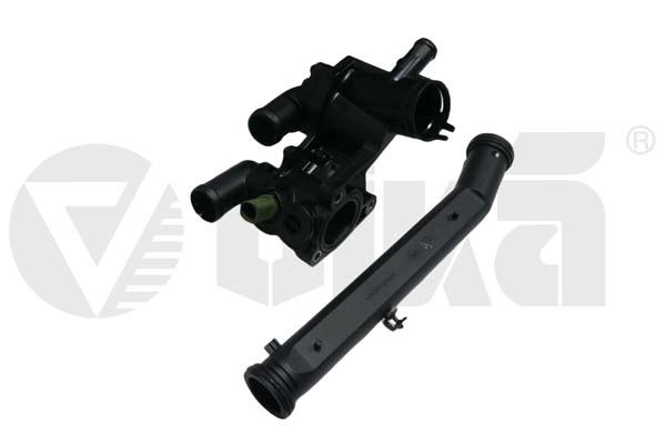 Корпус термостата с патрубком vw foa04-10/po02-10/pos04-06 seat co03-09/ib06-10 VIKA 11211843601