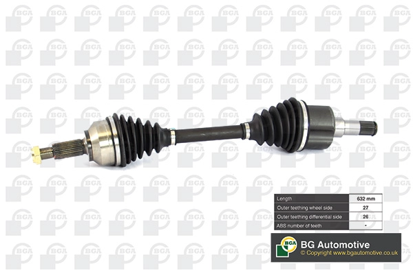 Полуось ford focus rs 2002-2003 mondeo 2005-2007