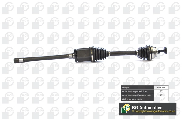 Полуось bmw 5 series 03/11- n20 b20 a 6 series 09/11- n57 d30 b BGA DS0903R