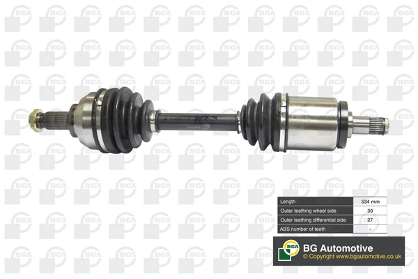 Полуось bmw 3 series 01/00-03/03 m57 d30 (306d1) BGA DS0916L