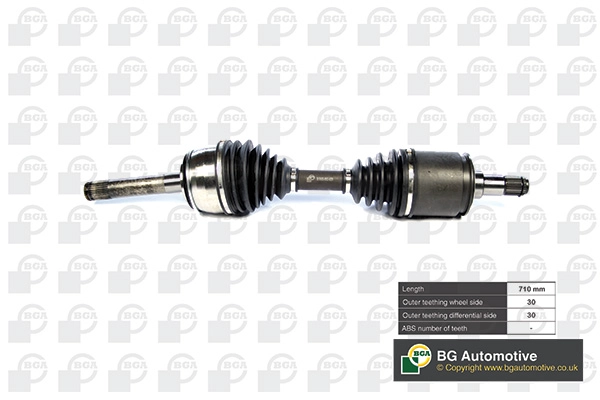 Полуось toyota land cruiser 01/98-08/07 2uz-fe BGA DS9100