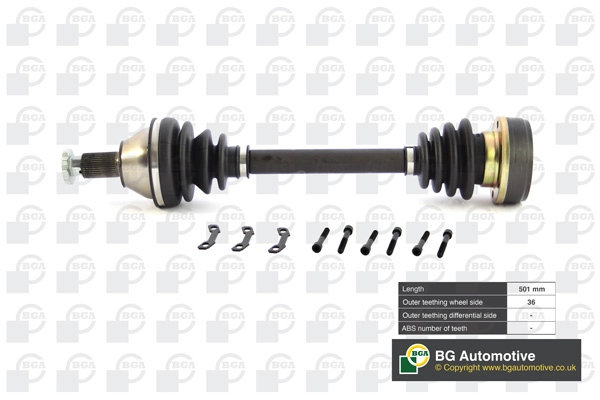 Полуось volkswagen polo 2007-2010 polo dune 2006-2010 BGA DS9627L