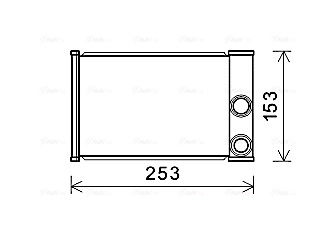Радиатор печки AVA QUALITY COOLING OLA6680