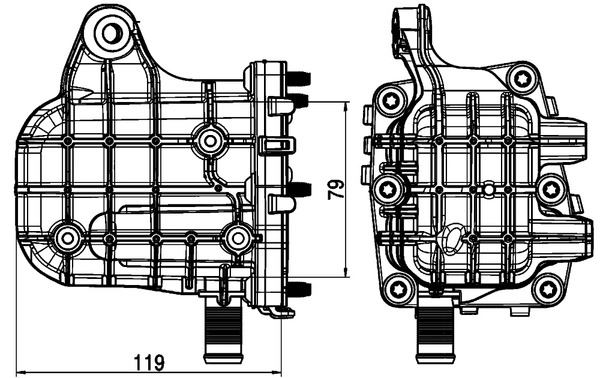 Клапан egr citroen jumper/jumpy/peugeot boxer/expert 2.0 bluehdi 16- MAHLE/KNECHT CE4000P