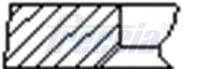 Кольца двс поршневые (к-т на 1 поршень) FRECCIA FR10377100