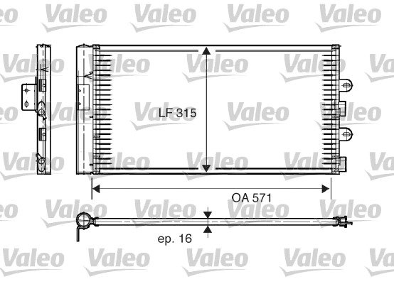Конденсатор кондиционера VALEO 817703