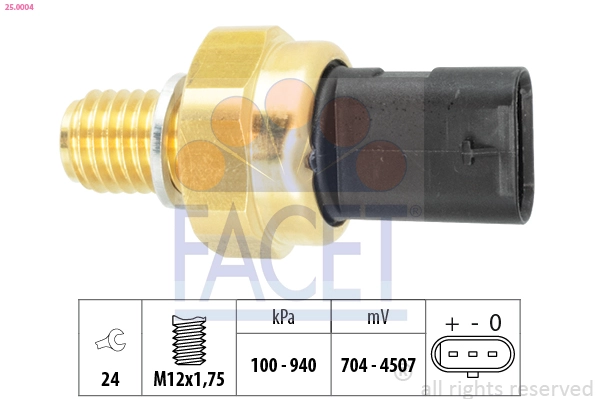 Датчик давления масла FACET 25.0004