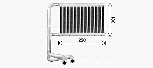 Радиатор печки AVA QUALITY COOLING FD6693