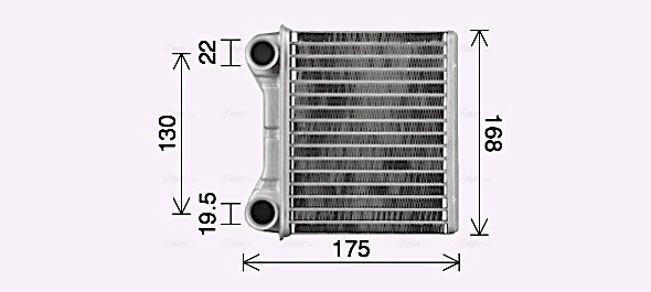 Радиатор печки AVA QUALITY COOLING MS6762