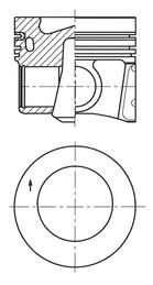 Поршень двс KOLBENSCHMIDT 41271600