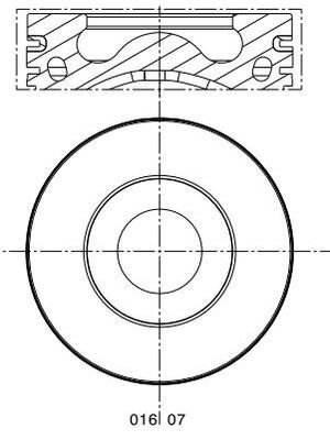 Поршень MAHLE/KNECHT 016 07 02