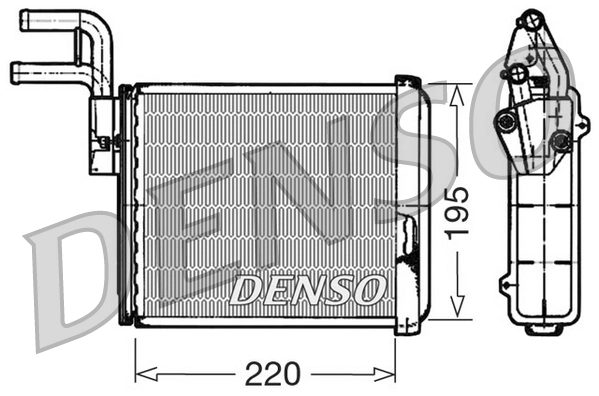 Теплообменник отопление салона DENSO DRR09032