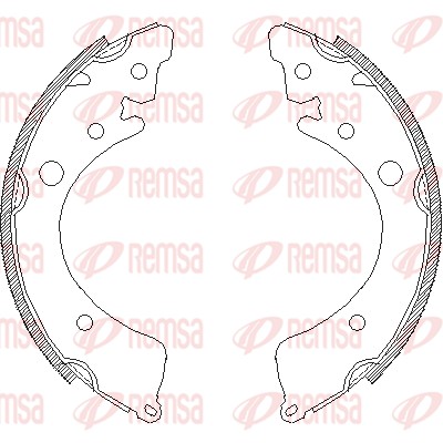 Тормозные колодки REMSA 4350.00