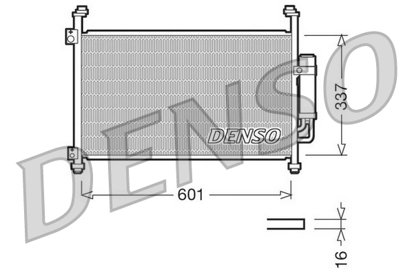Конденсатор кондиционер DENSO DCN40007