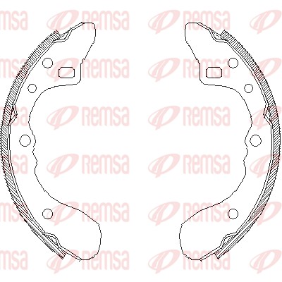 Тормозные колодки REMSA 4154.00