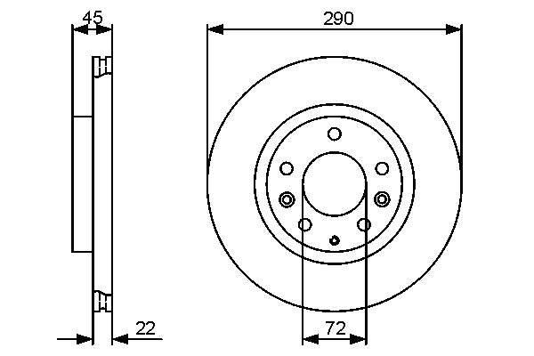Тормозной диск BOSCH 0 986 479 474