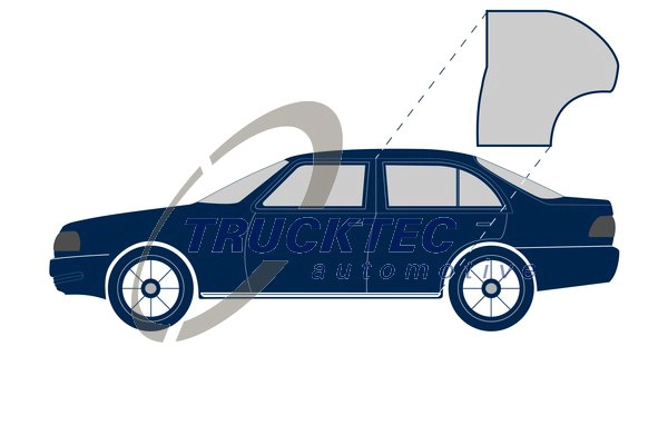 Уплотнение двери TRUCKTEC AUTOMOTIVE 02.53.039