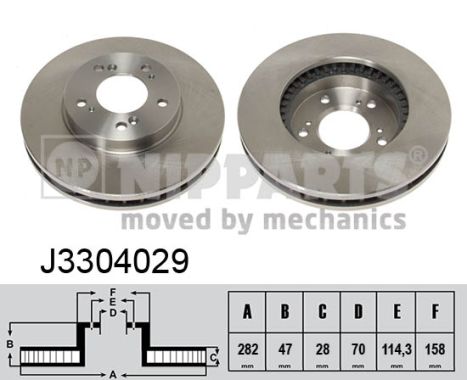 Тормозной диск NIPPARTS J3304029