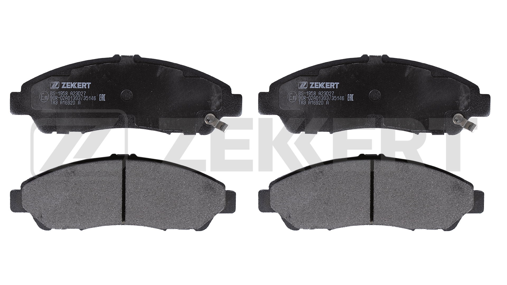 Комплект тормозных колодок дисковый тормоз ZEKKERT BS-1958