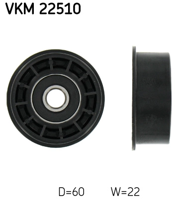 Паразитный / ведущий ролик зубчатый ремень SKF VKM 22510