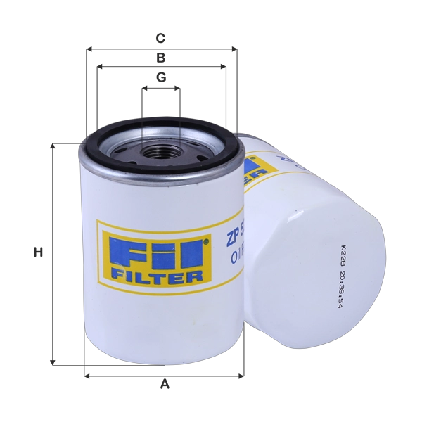 Масляный фильтр FIL FILTER ZP 523 C