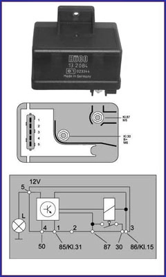 Реле система накаливания hueco HITACHI 132084