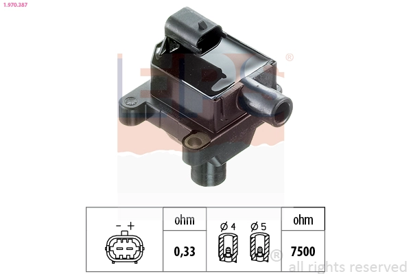 Катушка зажигания made in italy - oe equivalent EPS 1.970.387