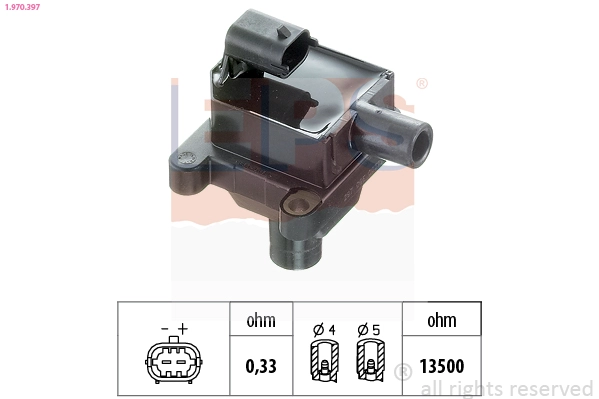 Катушка зажигания made in italy - oe equivalent EPS 1.970.397