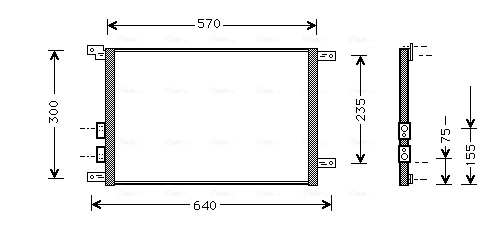 Конденсатор кондиционер AVA QUALITY COOLING AL5070