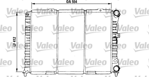 Радиатор охлаждение двигателя VALEO 730376