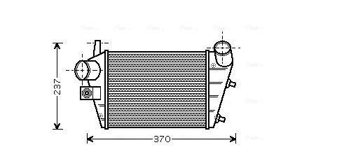 Интеркулер AVA QUALITY COOLING ALA4085