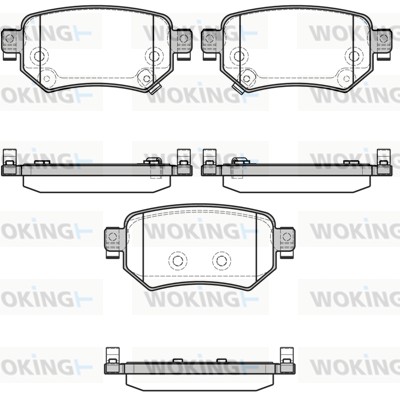 Комплект тормозных колодок дисковый тормоз WOKING P17823.02