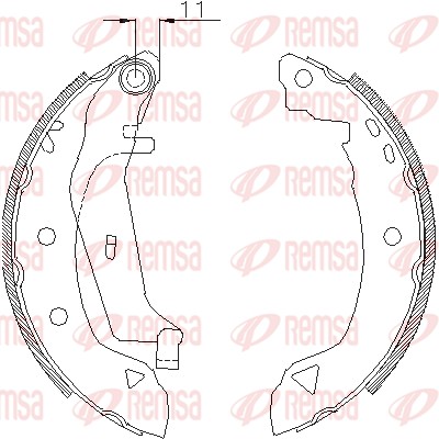 Тормозные колодки REMSA 4182.02