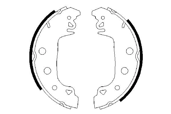 Комплект тормозных колодок BOSCH 0 986 487 546