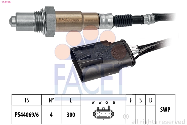 Лямбда-зонд made in italy - oe equivalent FACET 10.8210