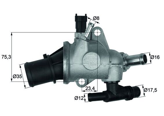 Термостат охлаждающая жидкость behr MAHLE/KNECHT TI 142 83