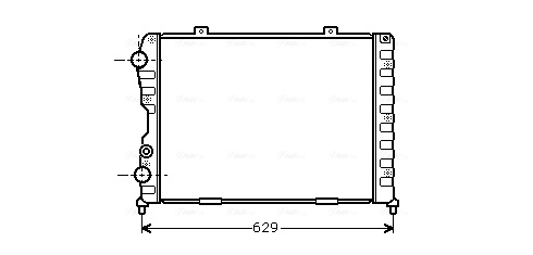 Радиатор охлаждение двигателя AVA QUALITY COOLING ALA2056