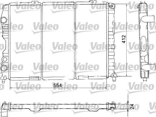 Радиатор охлаждение двигателя VALEO 731283