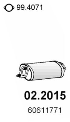 Предглушитель выхлопных газов ASSO 02.2015