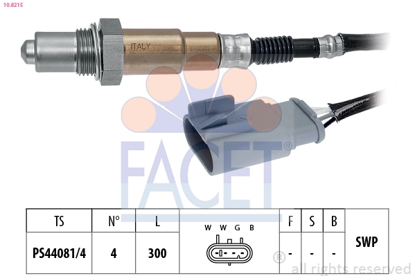 Лямбда-зонд made in italy - oe equivalent FACET 10.8215