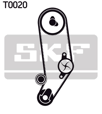 Водяной насос + комплект зубчатого ремня SKF VKMC 01032
