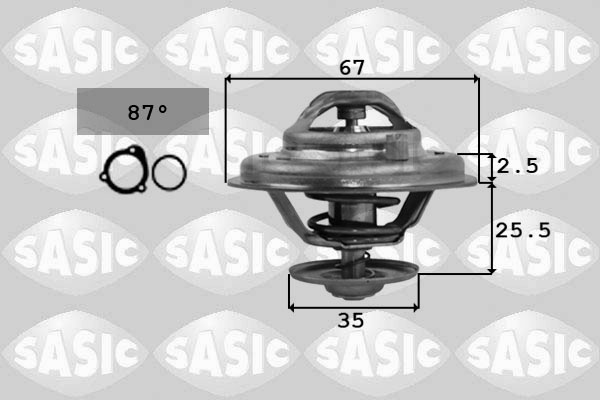 Термостат охлаждающая жидкость SASIC 9000167