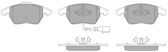 Комплект тормозных колодок дисковый тормоз FREMAX FBP-1351