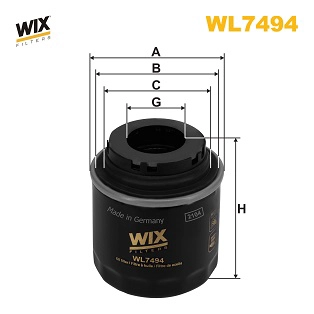 Масляный фильтр WIX WL7494
