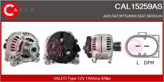 Генератор brand new hq CASCO CAL15259AS