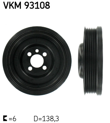 Ременный шкив коленчатый вал SKF VKM 93108