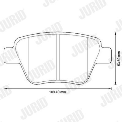 Комплект тормозных колодок дисковый тормоз jurid white low dust JURID 573312JC