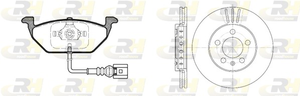 Комплект тормозов дисковый тормозной механизм dual kit ROADHOUSE 8633.10