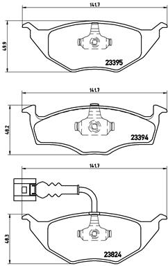 Комплект тормозных колодок дисковый тормоз prime line BREMBO P 85 063